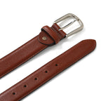 Nawaabi Executive Profile Leather Belt – Crosshatch Light Brown