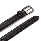 Nawaabi Executive Profile Leather Belt – Antique Dark Brown