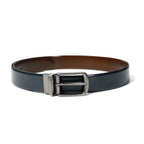 Nawaabi Executive Profile Leather Belt – Plain Black