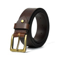 Nawaabi Leather belt - Carbon Brown