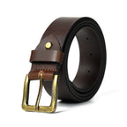 Nawaabi Leather belt - Carbon Brown