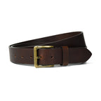 Nawaabi Leather belt - Carbon Brown