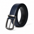 Nawaabi Executive Profile Leather Belt – Lined Navy